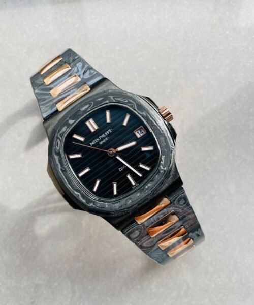 Nautilus 5711 DIW Carbon DIWF 1:1 Best Edition Black Textured Dial on Carbon/RG Bracelet 324CS - Image 7