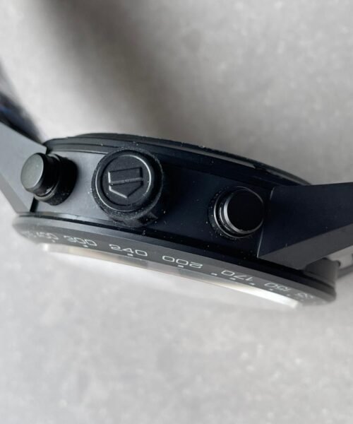 Calibre Heuer 01 Chrono 43mm Ceramic XF 1:1 Best Edition Black Skeleton Dial on Black Ceramic Strap A1887 - Image 7
