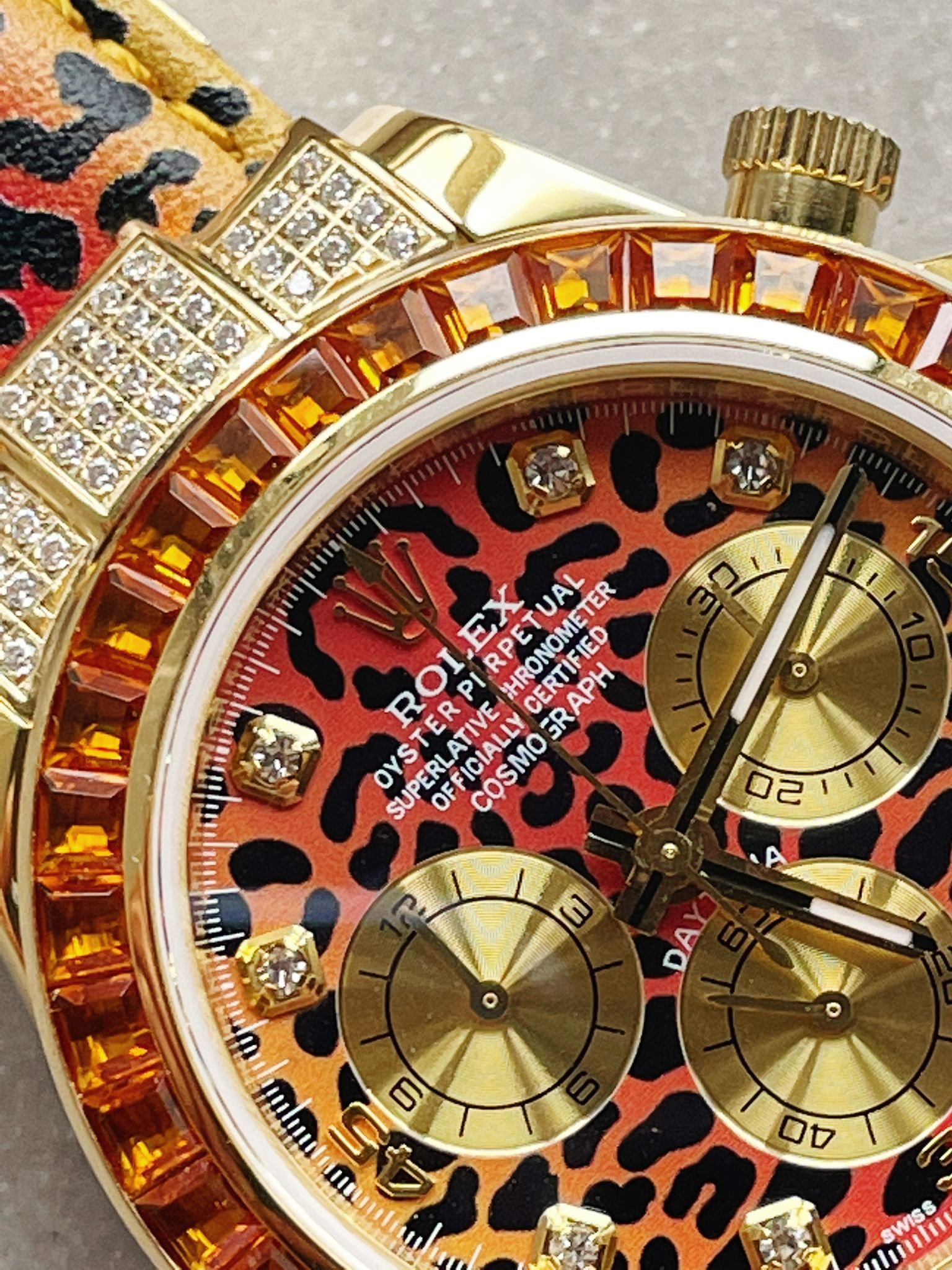 Daytona 116598 SACO 'Leopard' JH factory Leopard print Dial Leopard print Leather Strap - Image 10