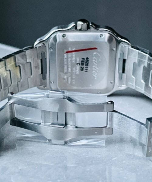 Santos 40mm SS BVF 1:1 Best Edition Gray Dial Black Bezel on SS Bracelet MIYOTA 9015 - Image 11
