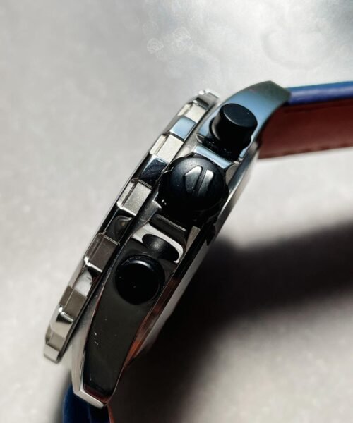 TAG Formula 1 Gulf Racing Special Edition Watch Blue dial Blue leather strap - Image 8