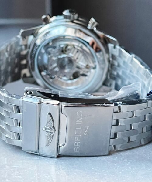 Navitimer 01 1:1 SS Salmon Dial on Steel Strap A7750 BLS Factory - Image 12