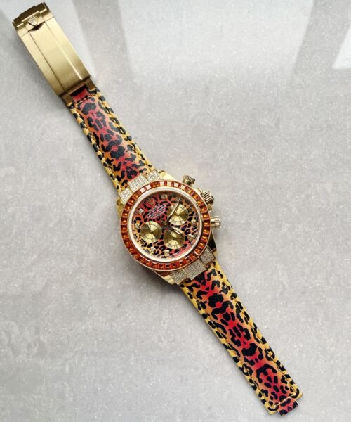Daytona 116598 SACO 'Leopard' JH factory Leopard print Dial Leopard print Leather Strap - Image 9