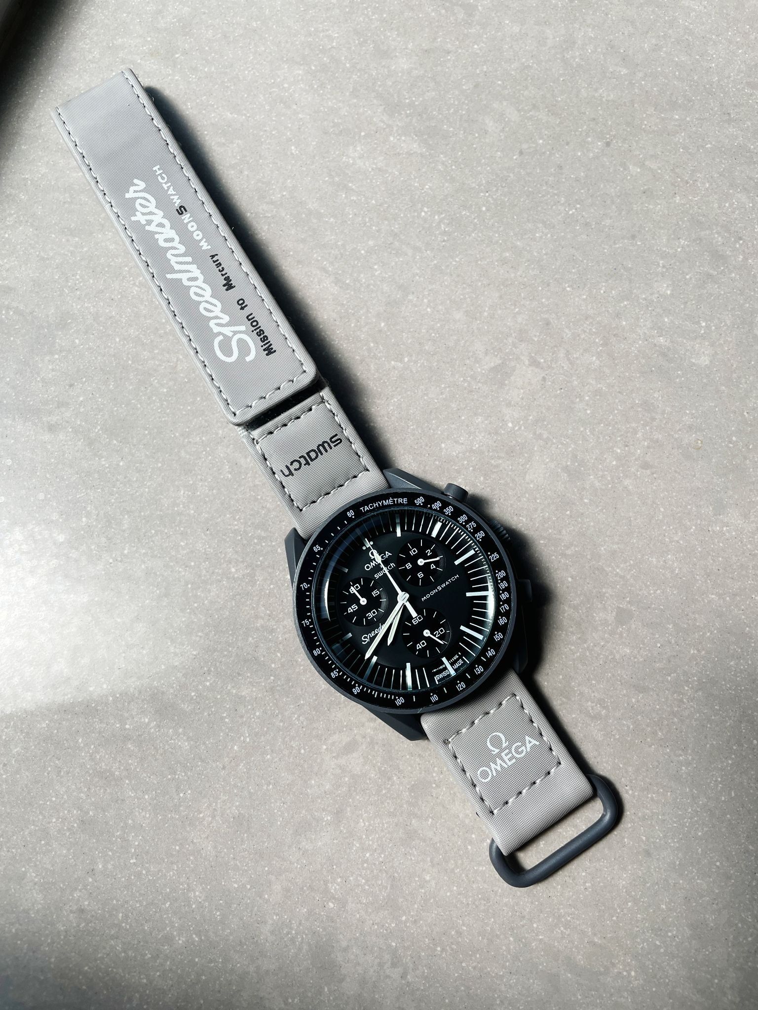 MoonSwatch “mission to mercury” Swiss quartz movement AAA Bioceramic bezel - Image 4