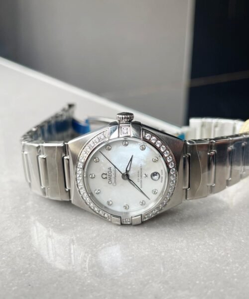 Constellation Co‑Axial Master 29 mm Silver dial White dial on Diamond bezel - Image 2