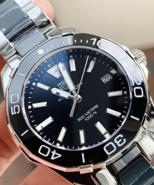AQUA RACER LADIES SS BLACK FACE SWISS QUARTS 35mm - Image 3