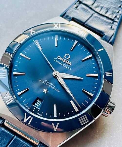 Constellation Blue Ceramic SS 8F 1:1 Best Edition Blue Dial on Blue Gummy Strap A8900 - Image 3