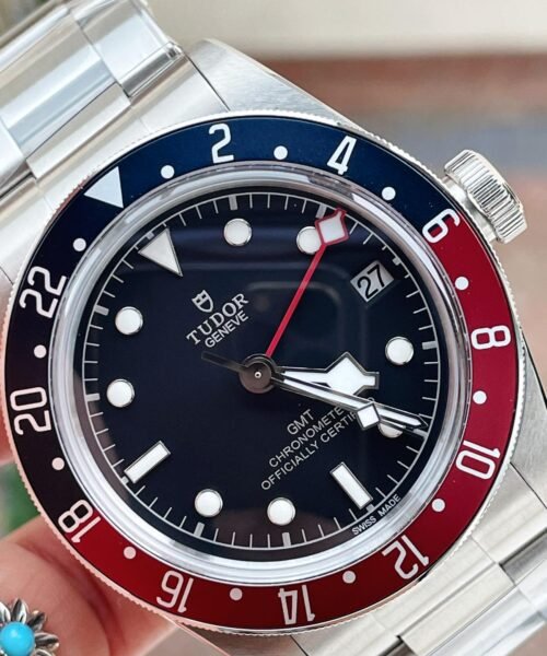 Black Bay GMT Baselworld 2018 Pepsi Blue/Red Bezel ZF 1:1 Best Edition Black Dial on SS Bracelet A2836 - Image 4