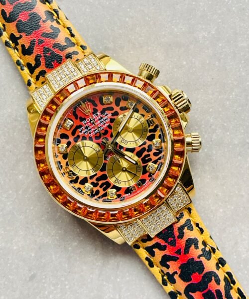 Daytona 116598 SACO 'Leopard' JH factory Leopard print Dial Leopard print Leather Strap - Image 7