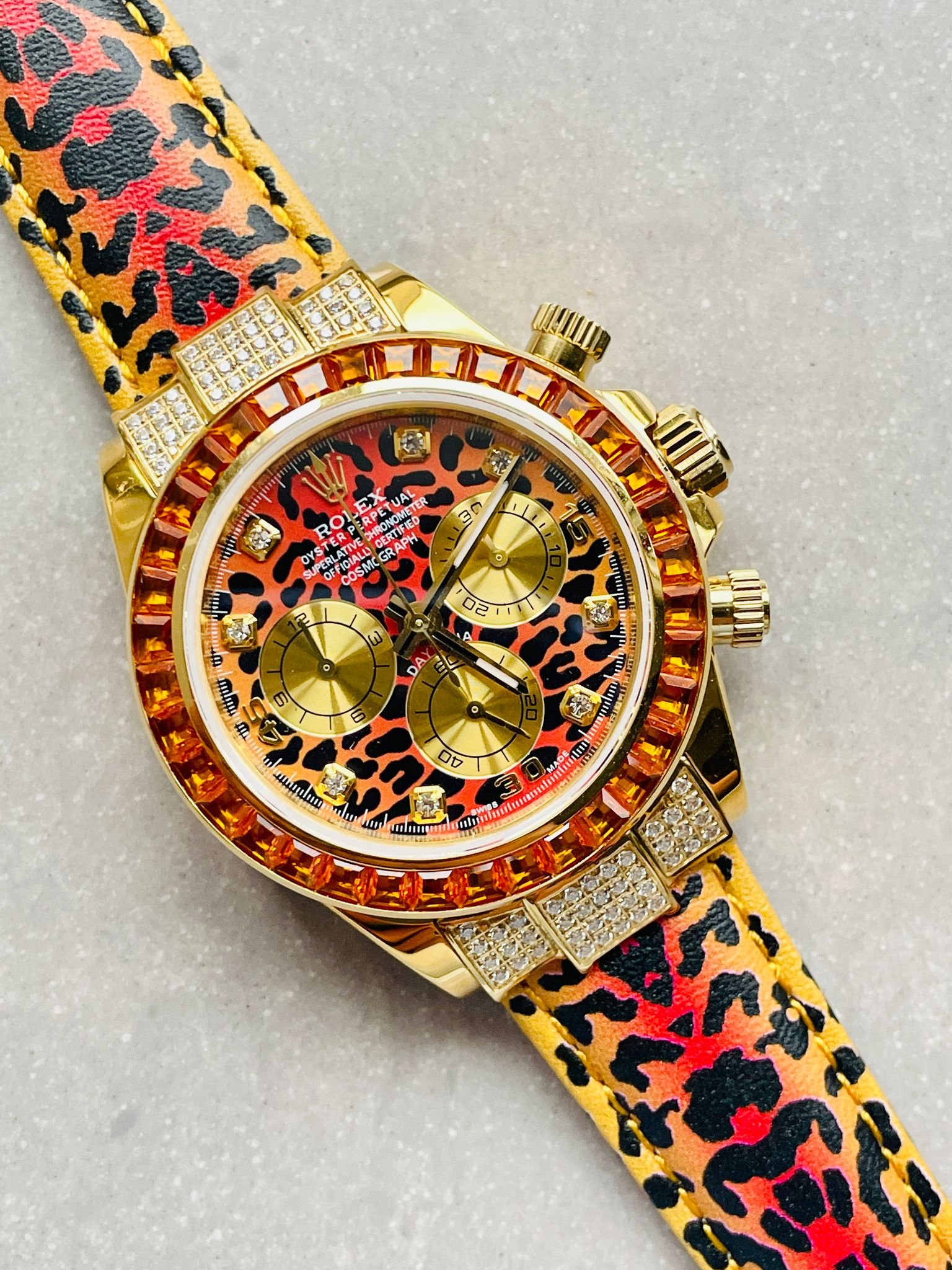 Daytona 116598 SACO 'Leopard' JH factory Leopard print Dial Leopard print Leather Strap - Image 7