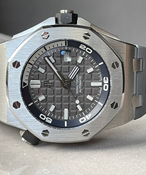 Royal Oak Offshore Diver 15720 IPF 1:1 Best Edition Gray Dial on Gray Rubber Strap A4308 - Image 7
