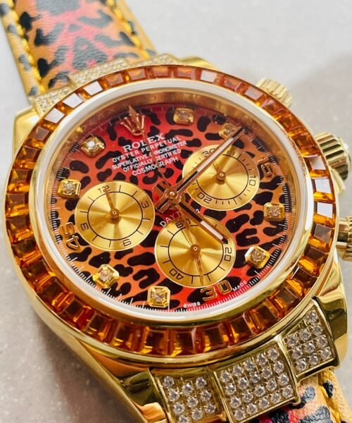 Daytona 116598 SACO 'Leopard' JH factory Leopard print Dial Leopard print Leather Strap - Image 8