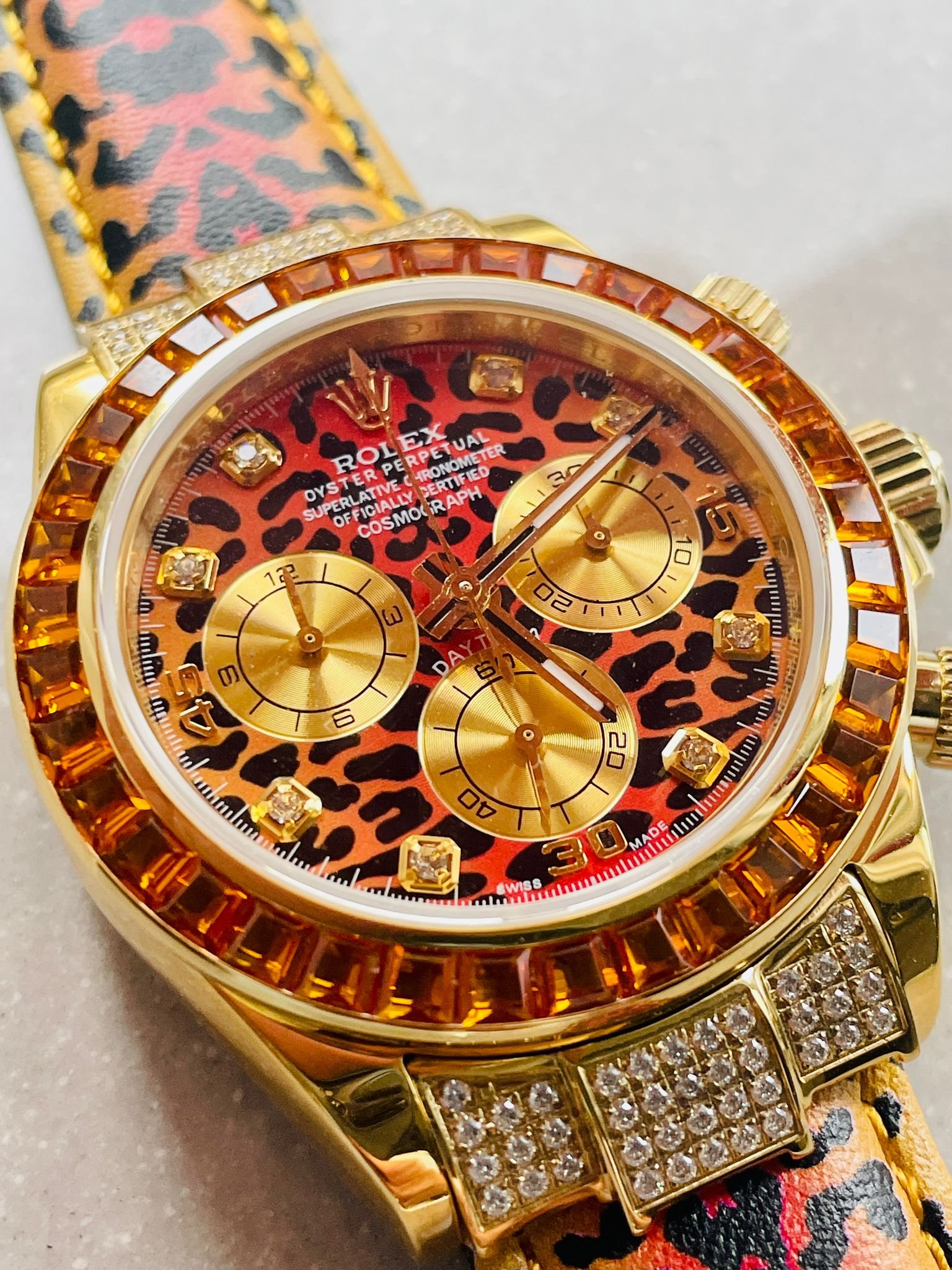Daytona 116598 SACO 'Leopard' JH factory Leopard print Dial Leopard print Leather Strap - Image 8