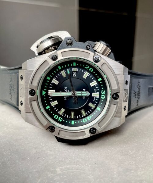 King Power Diver Oceanographic 48 mm titanium case black gummy strap 8215 mayota movement - Image 2