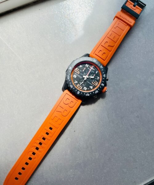 Endurance pro OGF 44mm Black dial orange Rubber Strap quartz movement - Image 2