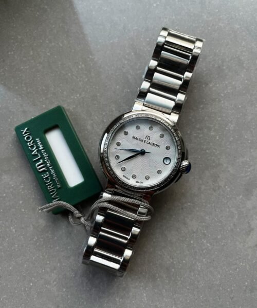 FIABA Date 36mm 1:1 Stainless steel case Diamond bezel on white dial - Image 6