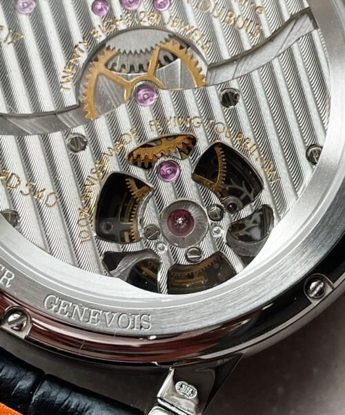 RB HOMMAGE TOURBILLON RDDBHO0558 WHITE DIAL ON BLACK LEATHER STRAP. - Image 15