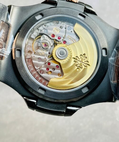 Nautilus 5711 DIW Carbon DIWF 1:1 Best Edition Black Textured Dial on Carbon/RG Bracelet 324CS - Image 22