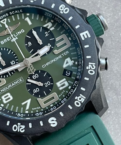 Endurance pro OGF 44mm Army green dial green Rubber Strap quartz movement - Image 6