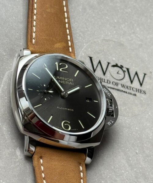 PAM904 Luminor Pam Gray dial SS case brown leather strap - Image 6