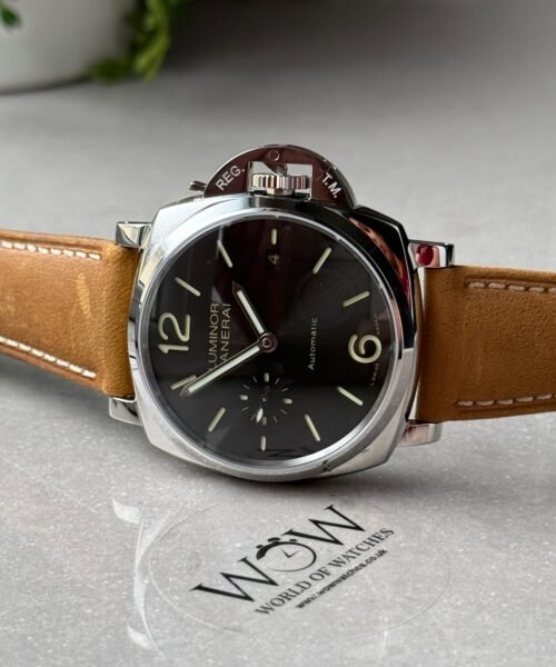 PAM904 Luminor Pam Gray dial SS case brown leather strap - Image 10