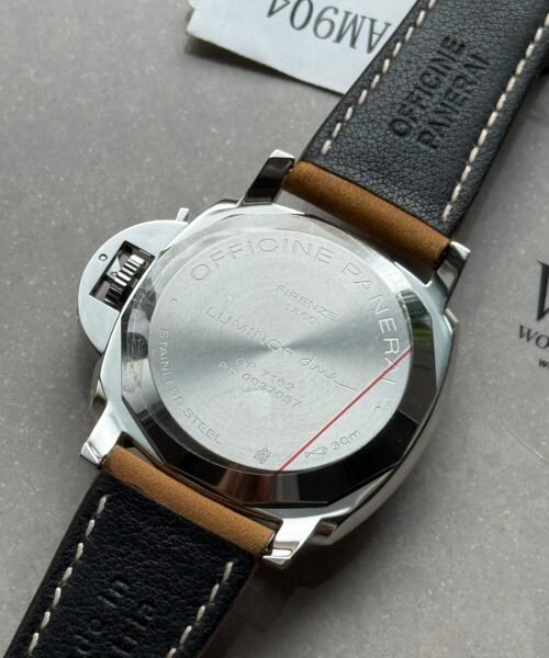 PAM904 Luminor Pam Gray dial SS case brown leather strap - Image 15