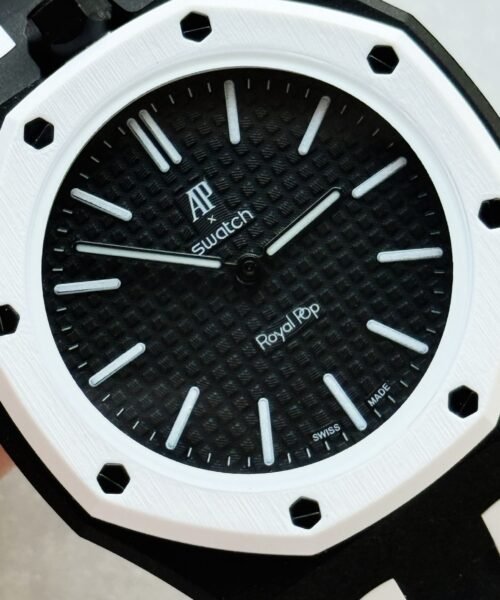 Royal pop watch ocho negro AAA Black dial Black rubber strap - Image 8