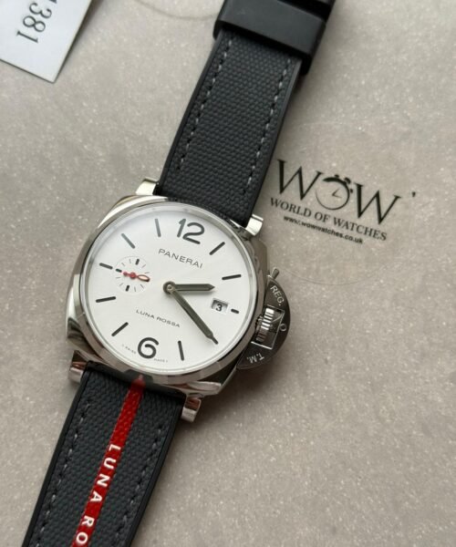 PAM1381 Luminor Due Luna Rossa 42mm VSF 1:1 Best Edition on Gray Nylon Strap P900 - Image 17