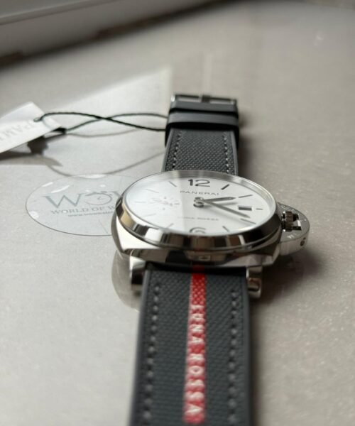 PAM1381 Luminor Due Luna Rossa 42mm VSF 1:1 Best Edition on Gray Nylon Strap P900 - Image 10