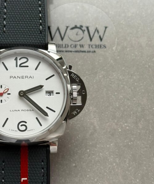 PAM1381 Luminor Due Luna Rossa 42mm VSF 1:1 Best Edition on Gray Nylon Strap P900 - Image 5