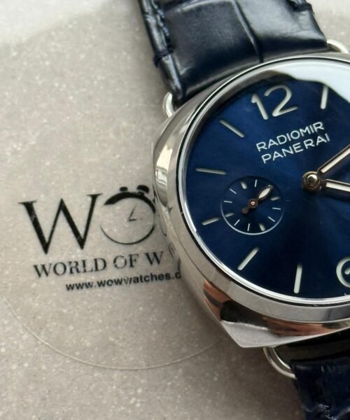 Pam1293 Radiomir Quaranta 40mm Blue Dial 316L SS VSF Best Edition on Black Leather Strap P900 - Image 4