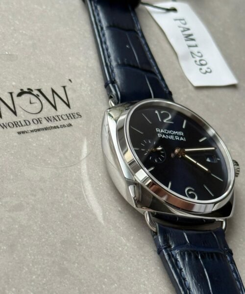 Pam1293 Radiomir Quaranta 40mm Blue Dial 316L SS VSF Best Edition on Black Leather Strap P900 - Image 7