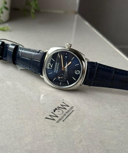 Pam1293 Radiomir Quaranta 40mm Blue Dial 316L SS VSF Best Edition on Black Leather Strap P900 - Image 8