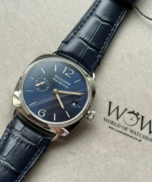 Pam1293 Radiomir Quaranta 40mm Blue Dial 316L SS VSF Best Edition on Black Leather Strap P900 - Image 11