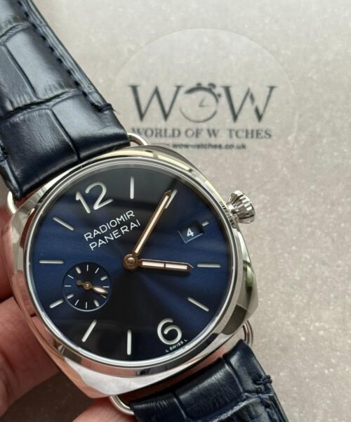 Pam1293 Radiomir Quaranta 40mm Blue Dial 316L SS VSF Best Edition on Black Leather Strap P900 - Image 13