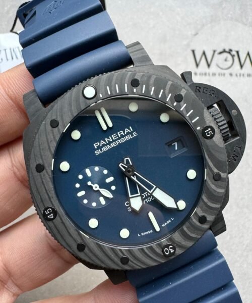 PAM1232 W Carbotech VSF Best Edition Blue Dial on Blue Rubber Strap P900 - Image 3