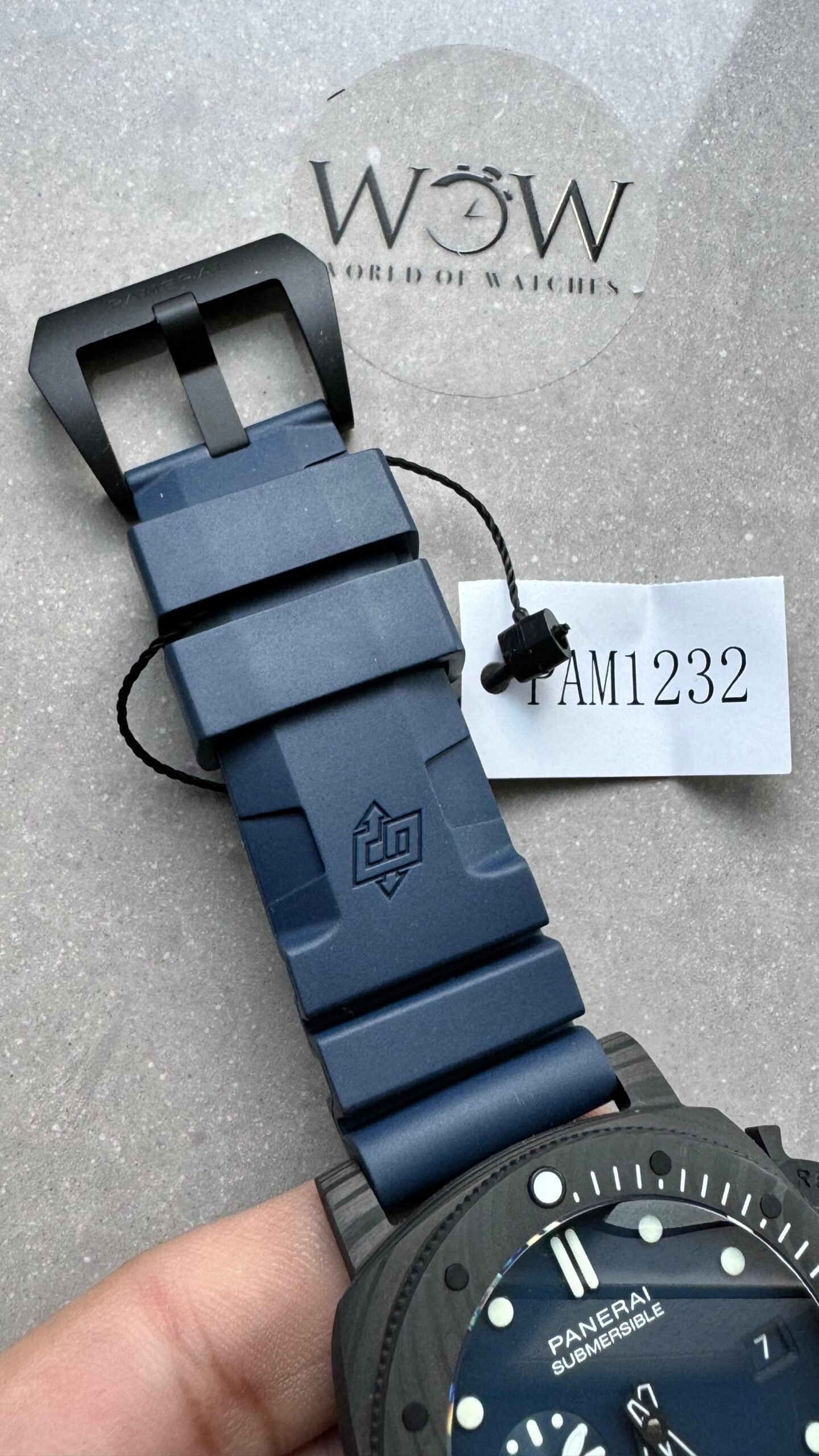 PAM1232 W Carbotech VSF Best Edition Blue Dial on Blue Rubber Strap P900 - Image 5