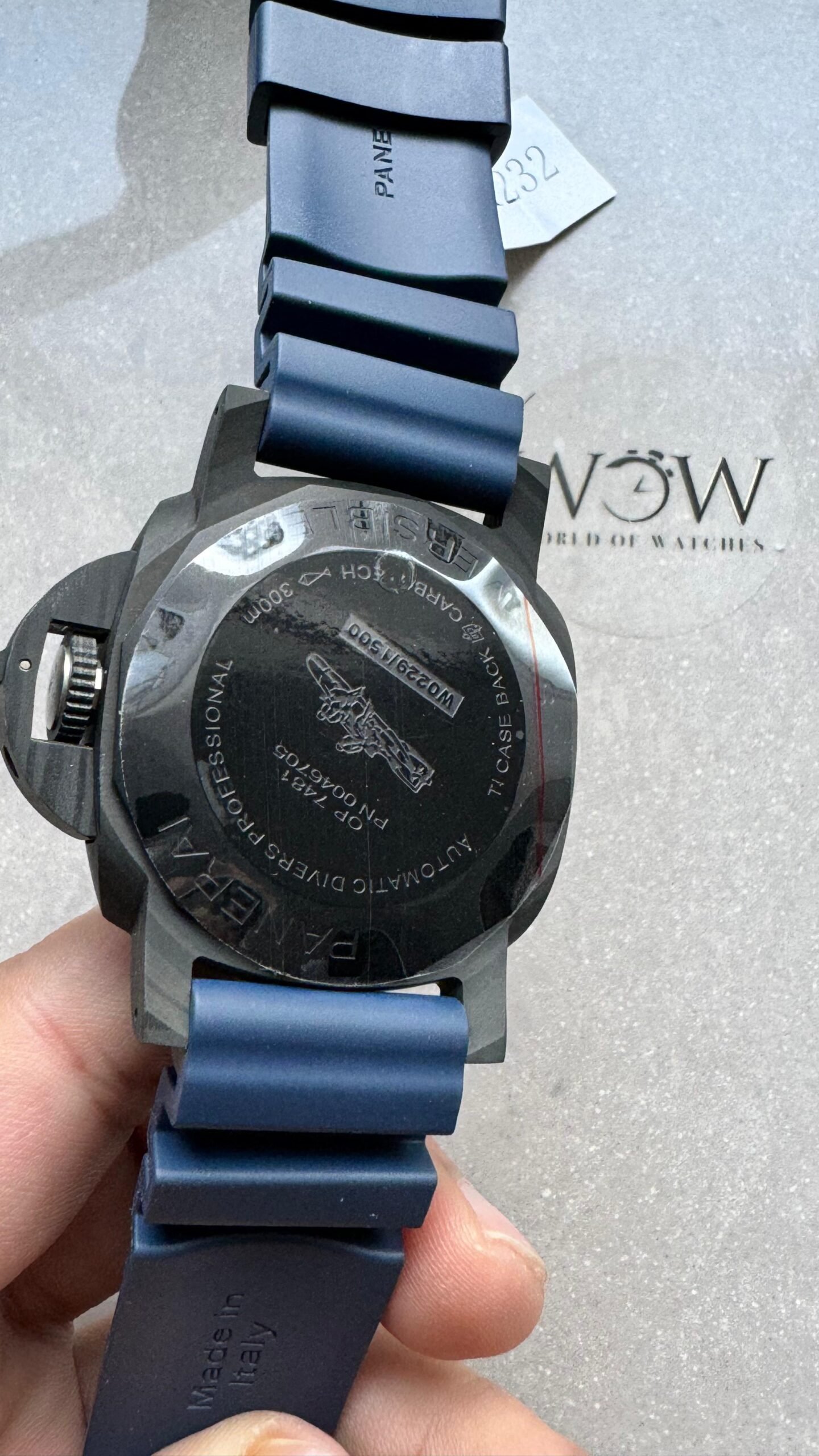 PAM1232 W Carbotech VSF Best Edition Blue Dial on Blue Rubber Strap P900 - Image 7
