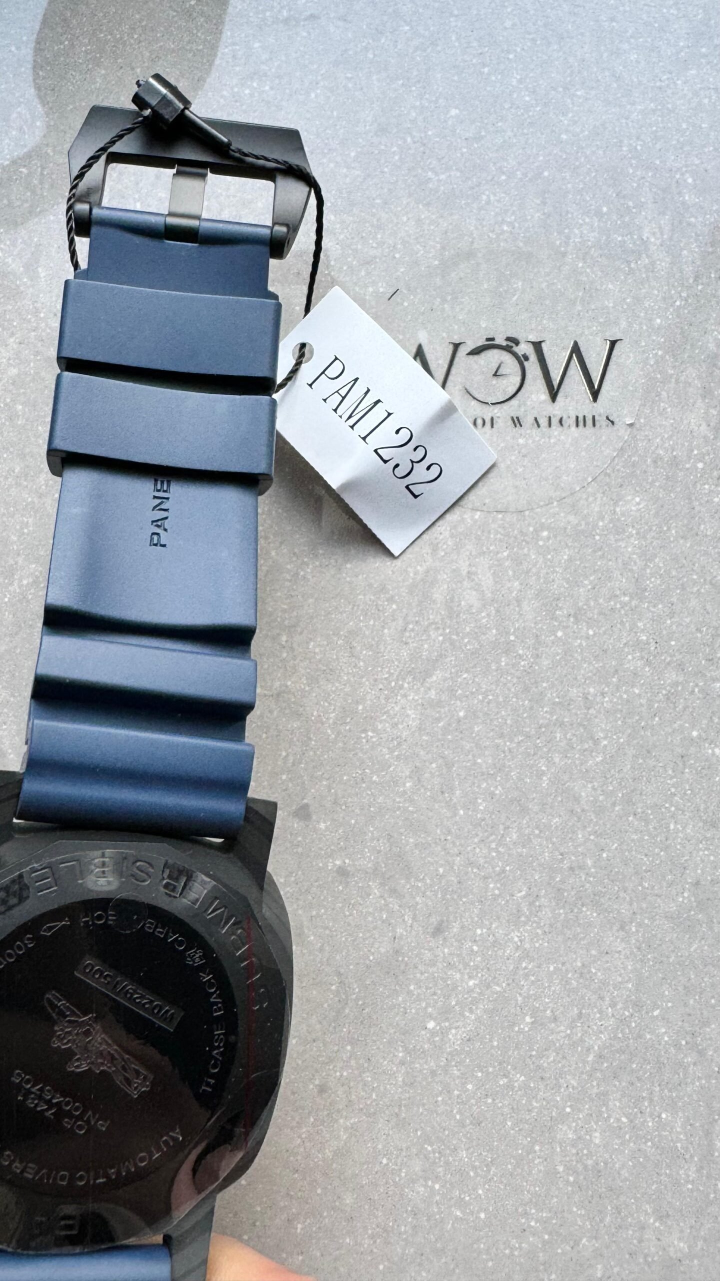 PAM1232 W Carbotech VSF Best Edition Blue Dial on Blue Rubber Strap P900 - Image 9