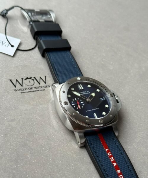 PAM1391 Luna Rossa Submersible VSF Best Edition on Blue Fabric Strap P900 - Image 2