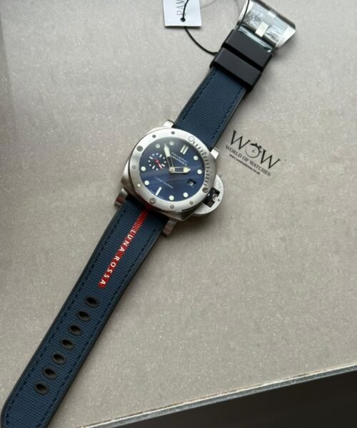 PAM1391 Luna Rossa Submersible VSF Best Edition on Blue Fabric Strap P900 - Image 6