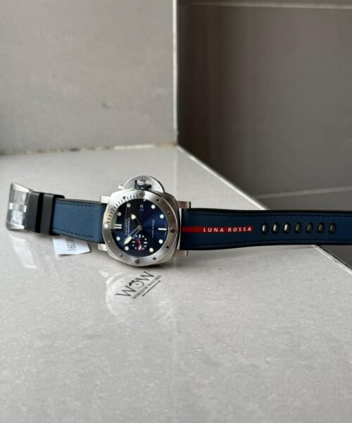 PAM1391 Luna Rossa Submersible VSF Best Edition on Blue Fabric Strap P900 - Image 7