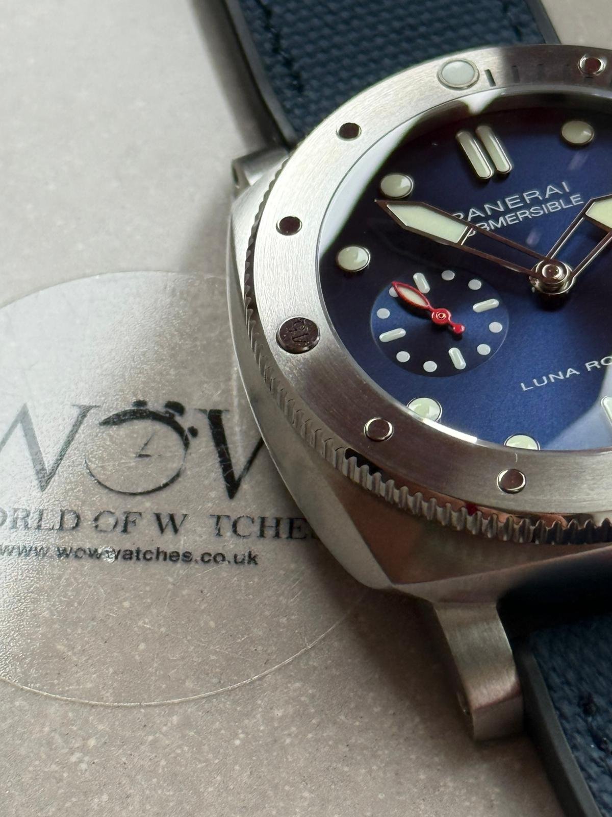PAM1391 Luna Rossa Submersible VSF Best Edition on Blue Fabric Strap P900 - Image 8