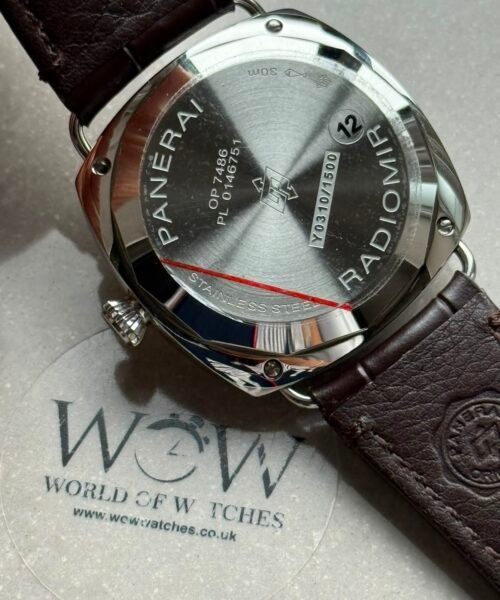 PAM1292 Radiomir 40mm VSF 1:1 Best Edition White Dial on Brown Leather Strap P900 - Image 4