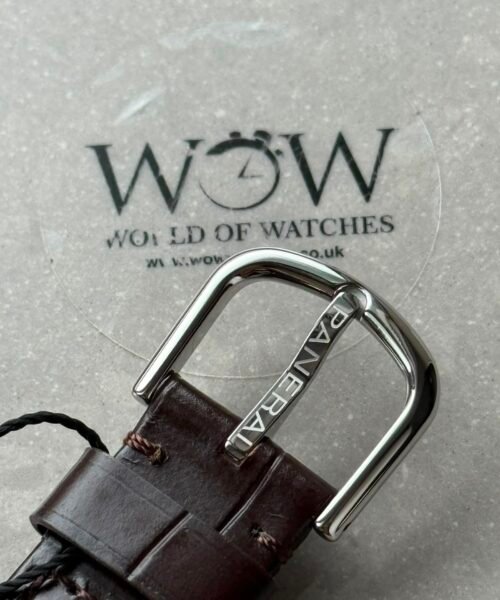 PAM1292 Radiomir 40mm VSF 1:1 Best Edition White Dial on Brown Leather Strap P900 - Image 2