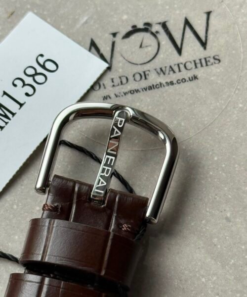 PAM1386 Radiomir 40mm VSF 1:1 Best Edition Green Dial on Brown Leather Strap P900 - Image 2
