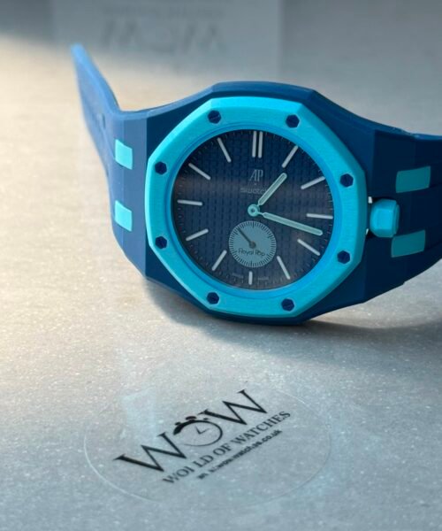 Royal pop watch LAN BA AAA Blue dial Blue rubber strap - Image 2
