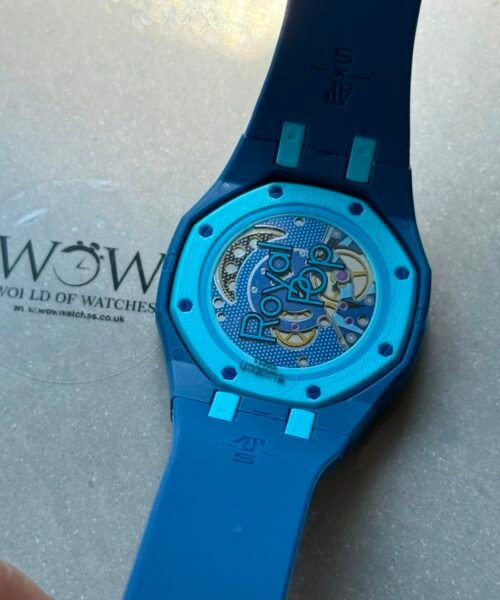 Royal pop watch LAN BA AAA Blue dial Blue rubber strap - Image 3