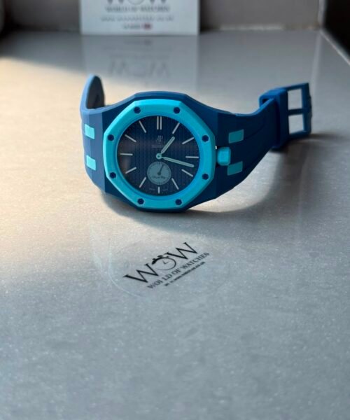 Royal pop watch LAN BA AAA Blue dial Blue rubber strap - Image 7