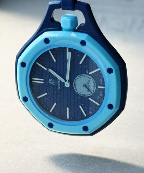 Royal pop watch LAN BA AAA Blue dial Blue rubber strap - Image 8